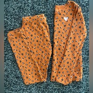 Girls orange Leo pyjamas
